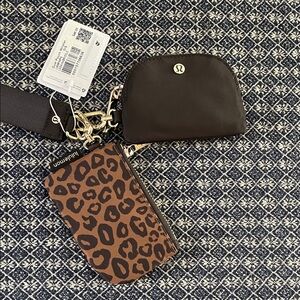 NWT Lululemon Dual Pouch - Leopard